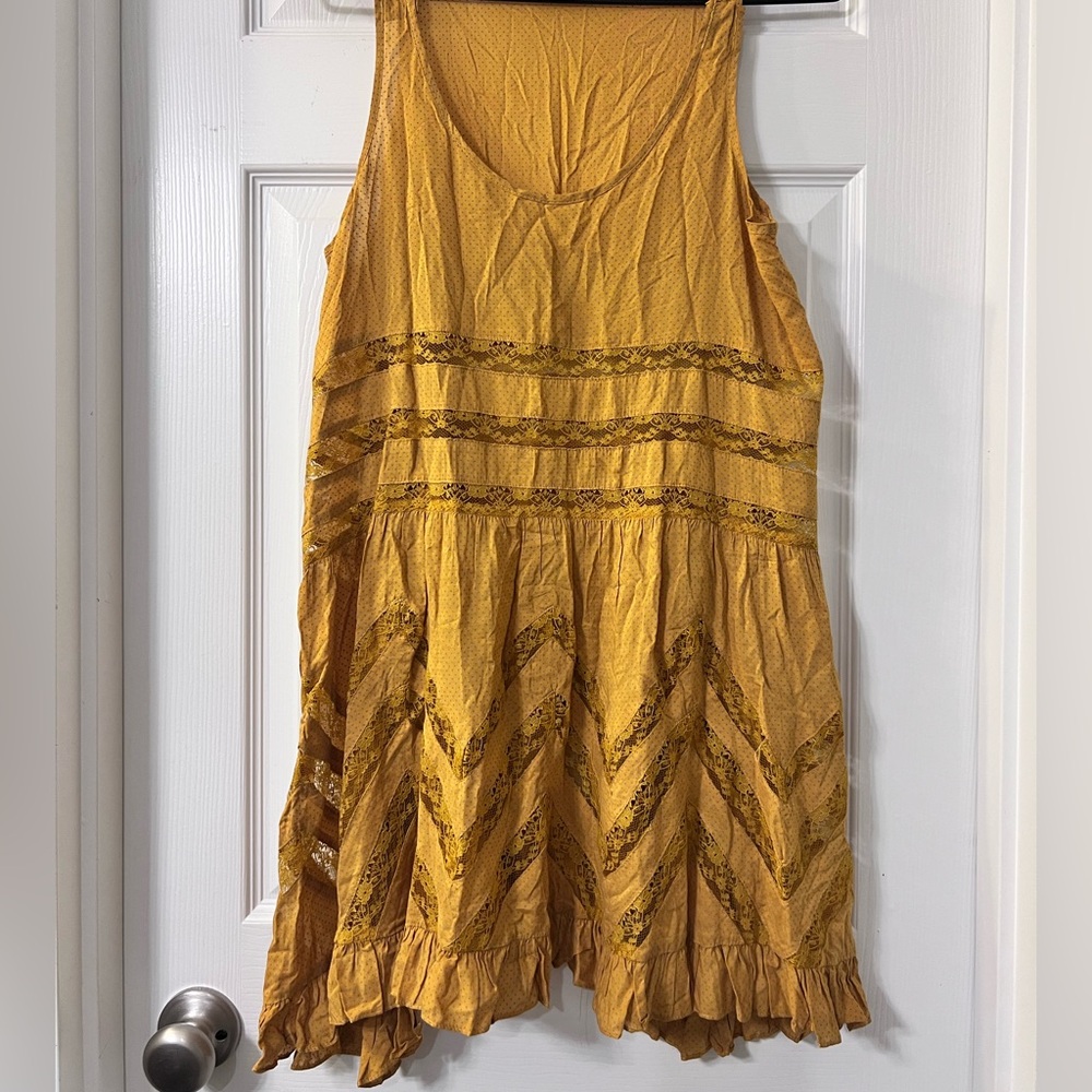 Free People Voile and Lace Trapeze Slip - Picture 3 of 6